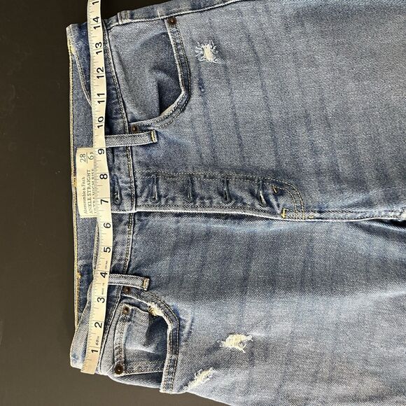 abercrombie fitch ankle straight ultra high rise Jeans Distressed Size 28 - Picture 8 of 10
